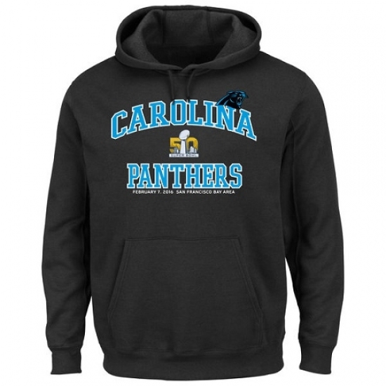 NFL Carolina Panthers Majestic Super Bowl 50 Bound Heart and Soul Going to the Game Pullover Hoodie Black NFL Carolina Panthers Majestic Super Bowl 50 Bound Heart and Soul Going to the Game Pullover Hoodie Black