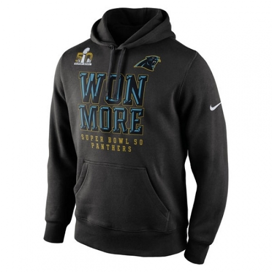 NFL Carolina Panthers Nike Super Bowl 50 Bound Won More Pullover Hoodie Black NFL Carolina Panthers Nike Super Bowl 50 Bound Won More Pullover Hoodie Black
