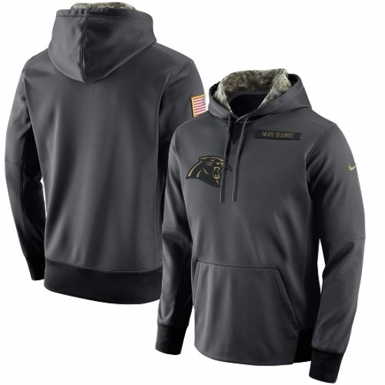 NFL Mens Carolina Panthers Nike Anthracite Salute to Service Player Performance Hoodie NFL Mens Carolina Panthers Nike Anthracite Salute to Service Player Performance Hoodie