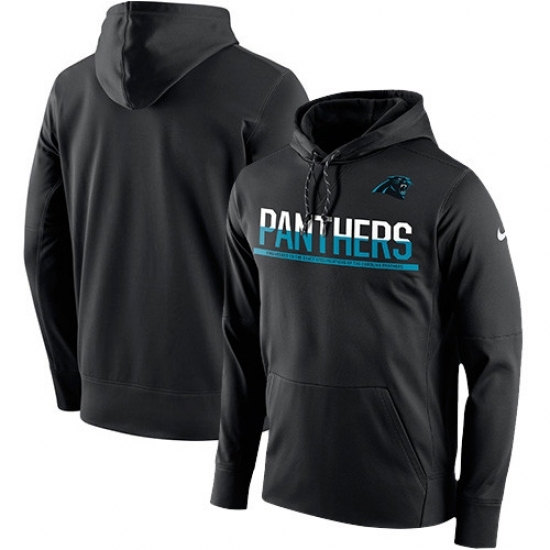 NFL Mens Carolina Panthers Nike Black Sideline Circuit Pullover Performance Hoodie NFL Mens Carolina Panthers Nike Black Sideline Circuit Pullover Performance Hoodie
