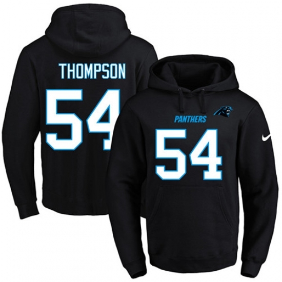 NFL Mens Nike Carolina Panthers 54 Shaq Thompson Black Name Number Pullover Hoodie NFL Mens Nike Carolina Panthers 54 Shaq Thompson Black Name Number Pullover Hoodie