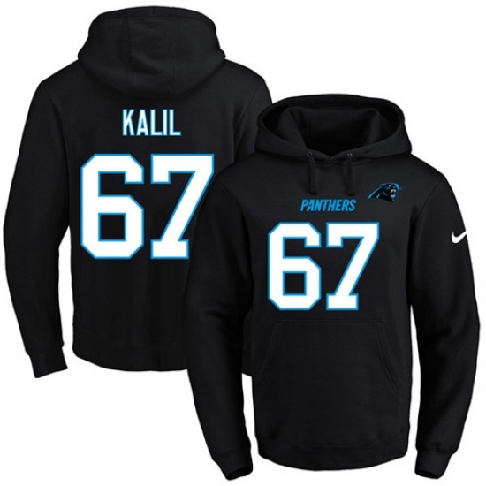 NFL Mens Nike Carolina Panthers 67 Ryan Kalil Black Name Number Pullover Hoodie NFL Mens Nike Carolina Panthers 67 Ryan Kalil Black Name Number Pullover Hoodie
