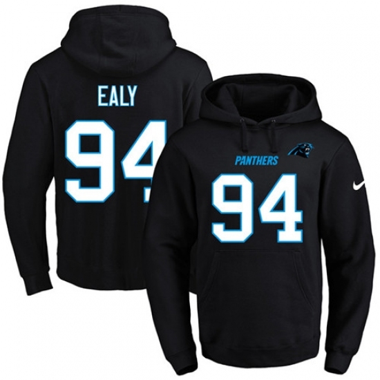 NFL Mens Nike Carolina Panthers 94 Kony Ealy Black Name Number Pullover Hoodie NFL Mens Nike Carolina Panthers 94 Kony Ealy Black Name Number Pullover Hoodie