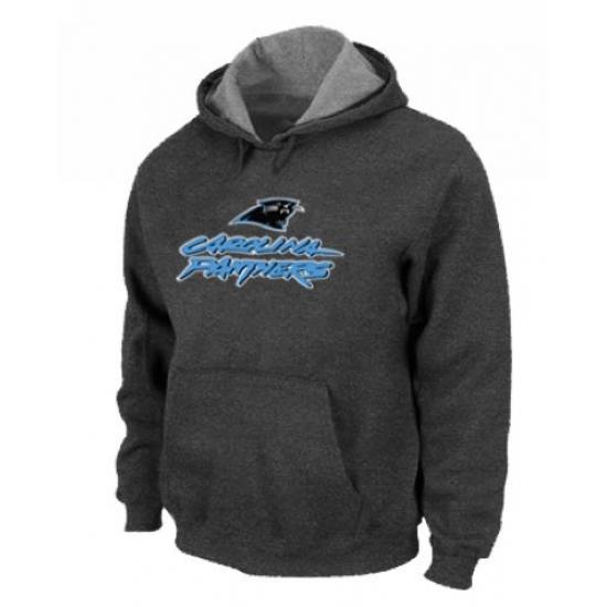 NFL Mens Nike Carolina Panthers Authentic Logo Pullover Hoodie Dark Grey NFL Mens Nike Carolina Panthers Authentic Logo Pullover Hoodie Dark Grey