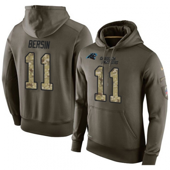 NFL Nike Carolina Panthers 11 Brenton Bersin Green Salute To Service Mens Pullover Hoodie NFL Nike Carolina Panthers 11 Brenton Bersin Green Salute To Service Mens Pullover Hoodie