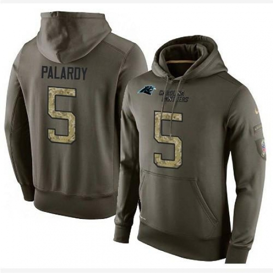 NFL Nike Carolina Panthers 5 Michael Palardy Green Salute To Service Mens Pullover Hoodie NFL Nike Carolina Panthers 5 Michael Palardy Green Salute To Service Mens Pullover Hoodie