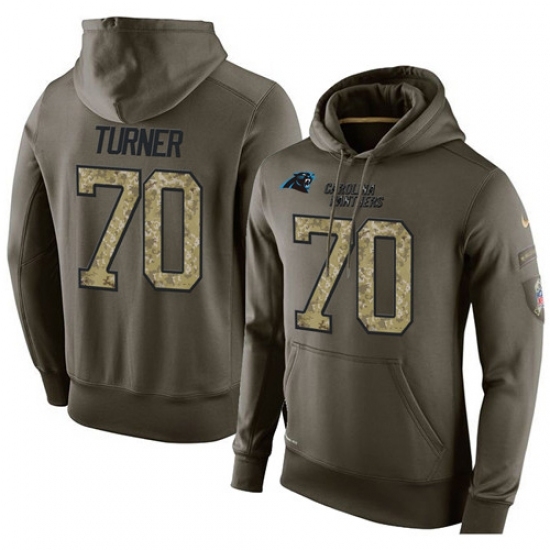 NFL Nike Carolina Panthers 70 Trai Turner Green Salute To Service Mens Pullover Hoodie NFL Nike Carolina Panthers 70 Trai Turner Green Salute To Service Mens Pullover Hoodie