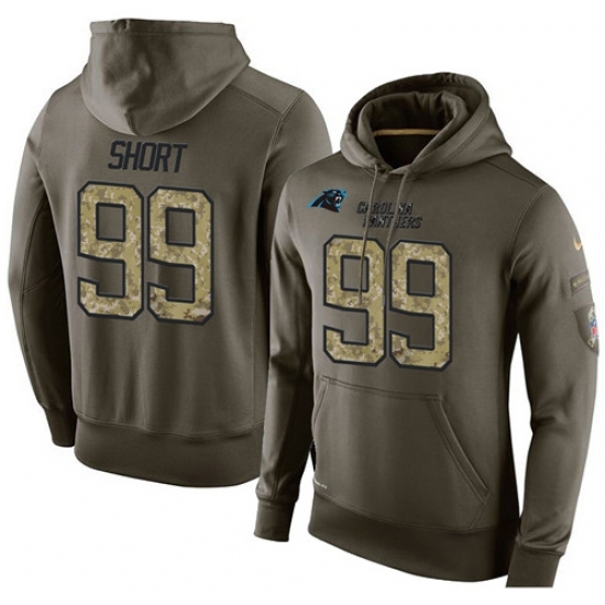 NFL Nike Carolina Panthers 99 Kawann Short Green Salute To Service Mens Pullover Hoodie NFL Nike Carolina Panthers 99 Kawann Short Green Salute To Service Mens Pullover Hoodie