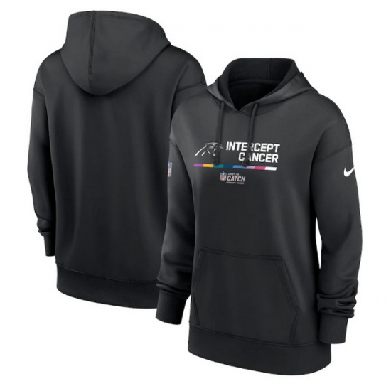 Women Carolina Panthers 2022 Black NFL Crucial Catch Therma Performance Pullover Hoodie Women Carolina Panthers 2022 Black NFL Crucial Catch Therma Performance Pullover Hoodie