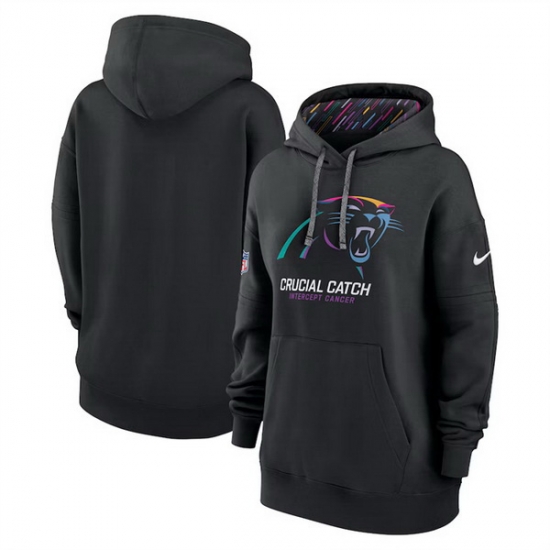 Women Carolina Panthers Black 2024 Crucial Catch Club Pullover Hoodie Women Carolina Panthers Black 2024 Crucial Catch Club Pullover Hoodie