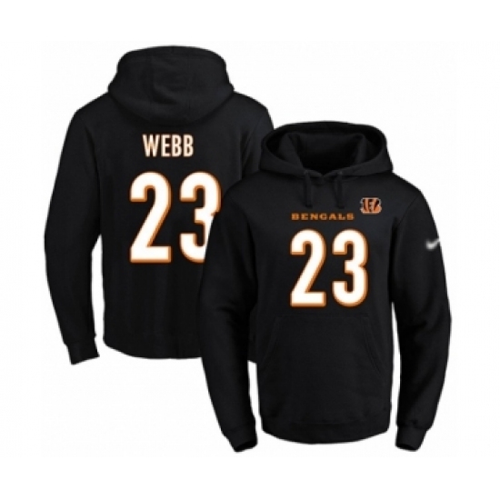 Football Mens Cincinnati Bengals 23 BW Webb Black Name Number Pullover Hoodie Football Mens Cincinnati Bengals 23 BW Webb Black Name Number Pullover Hoodie