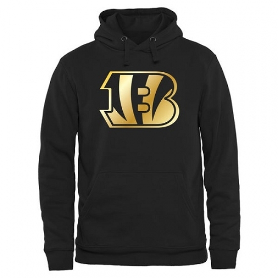 NFL Mens Cincinnati Bengals Pro Line Black Gold Collection Pullover Hoodie NFL Mens Cincinnati Bengals Pro Line Black Gold Collection Pullover Hoodie