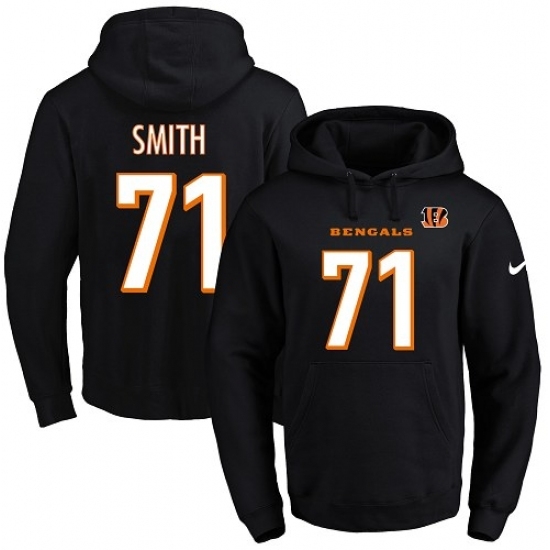 NFL Mens Nike Cincinnati Bengals 71 Andre Smith Black Name Number Pullover Hoodie NFL Mens Nike Cincinnati Bengals 71 Andre Smith Black Name Number Pullover Hoodie