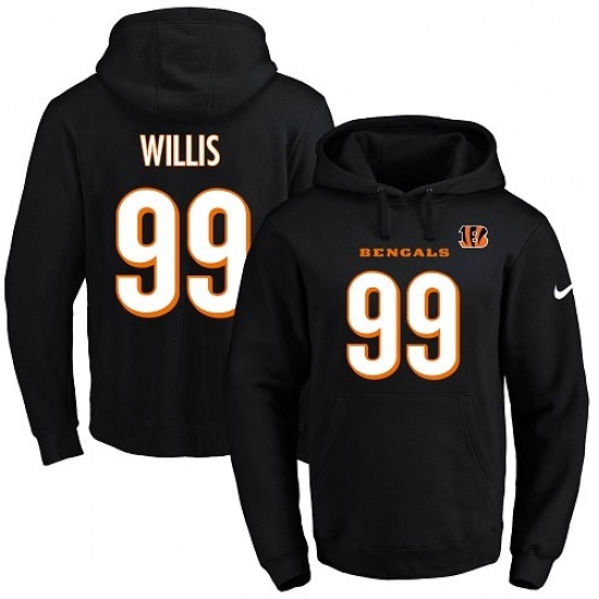 NFL Mens Nike Cincinnati Bengals 99 Jordan Willis Black Name Number Pullover Hoodie NFL Mens Nike Cincinnati Bengals 99 Jordan Willis Black Name Number Pullover Hoodie