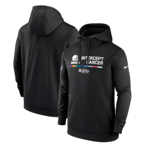 Men Cleveland Browns 2022 Black Crucial Catch Therma Performance Pullover Hoodie Men Cleveland Browns 2022 Black Crucial Catch Therma Performance Pullover Hoodie