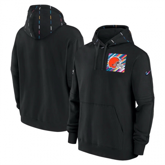 Men Cleveland Browns Black 2023 Crucial Catch Club Pullover Hoodie Men Cleveland Browns Black 2023 Crucial Catch Club Pullover Hoodie