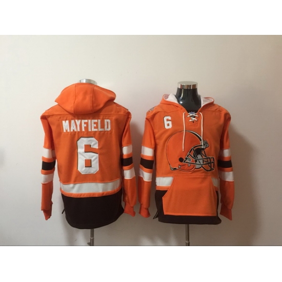Men Nike Cleveland Browns Baker Mayfield 6 NFL Winter Thick Hoodie Men Nike Cleveland Browns Baker Mayfield 6 NFL Winter Thick Hoodie