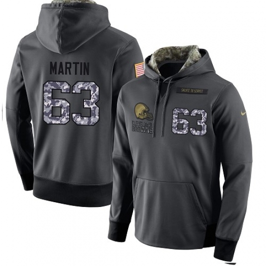 NFL Mens Nike Cleveland Browns 63 Marcus Martin Stitched Black Anthracite Salute to Service Player Performance Hoodie NFL Mens Nike Cleveland Browns 63 Marcus Martin Stitched Black Anthracite Salute to Service Player Performance Hoodie