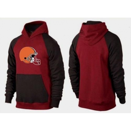 NFL Mens Nike Cleveland Browns Logo Pullover Hoodie RedBrown NFL Mens Nike Cleveland Browns Logo Pullover Hoodie RedBrown