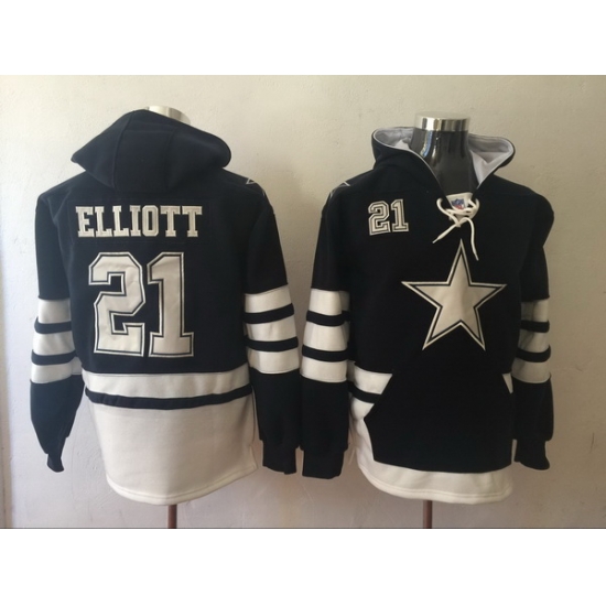 Men Nike Dallas Cowboys Ezekiel Elliott 21 NFL Winter Thick Hoodie Men Nike Dallas Cowboys Ezekiel Elliott 21 NFL Winter Thick Hoodie