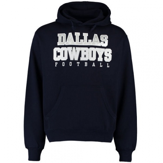 NFL Dallas Cowboys Practice Pullover Hoodie Navy NFL Dallas Cowboys Practice Pullover Hoodie Navy