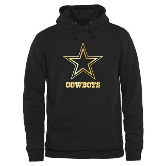NFL Mens Dallas Cowboys Pro Line Black Gold Collection Pullover Hoodie NFL Mens Dallas Cowboys Pro Line Black Gold Collection Pullover Hoodie
