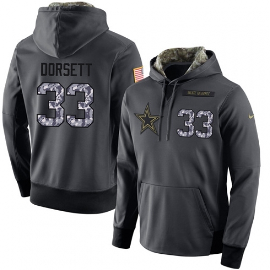 NFL Mens Nike Dallas Cowboys 33 Tony Dorsett Stitched Black Anthracite Salute to Service Player Performance Hoodie NFL Mens Nike Dallas Cowboys 33 Tony Dorsett Stitched Black Anthracite Salute to Service Player Performance Hoodie