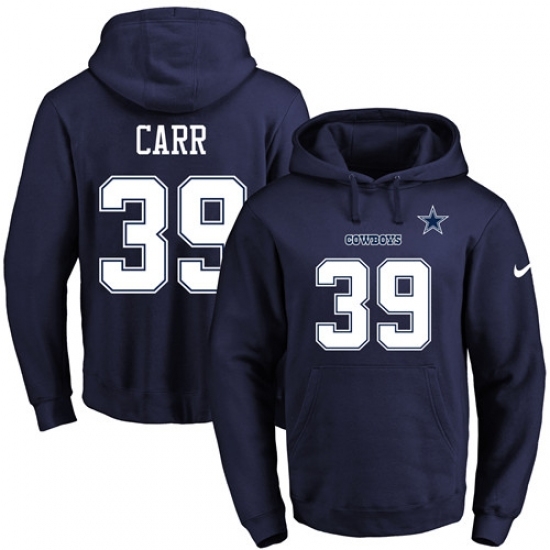 NFL Mens Nike Dallas Cowboys 39 Brandon Carr Navy Blue Name Number Pullover Hoodie NFL Mens Nike Dallas Cowboys 39 Brandon Carr Navy Blue Name Number Pullover Hoodie