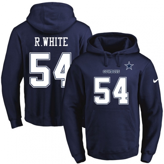 NFL Mens Nike Dallas Cowboys 54 Randy White Navy Blue Name Number Pullover Hoodie NFL Mens Nike Dallas Cowboys 54 Randy White Navy Blue Name Number Pullover Hoodie