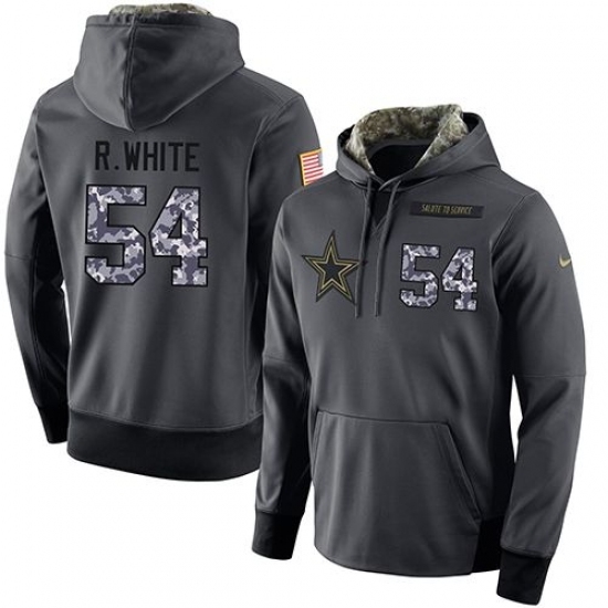 NFL Mens Nike Dallas Cowboys 54 Randy White Stitched Black Anthracite Salute to Service Player Performance Hoodie NFL Mens Nike Dallas Cowboys 54 Randy White Stitched Black Anthracite Salute to Service Player Performance Hoodie
