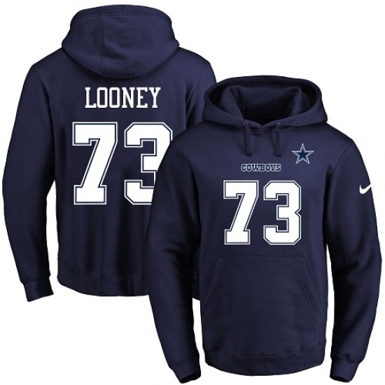 NFL Mens Nike Dallas Cowboys 73 Joe Looney Navy Blue Name Number Pullover Hoodie NFL Mens Nike Dallas Cowboys 73 Joe Looney Navy Blue Name Number Pullover Hoodie