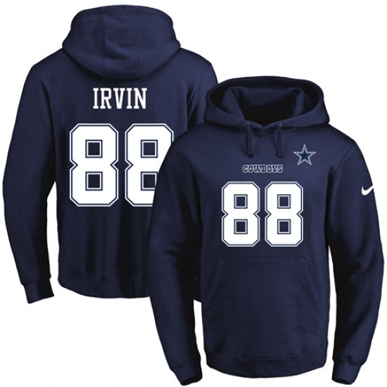 NFL Mens Nike Dallas Cowboys 88 Michael Irvin Navy Blue Name Number Pullover Hoodie NFL Mens Nike Dallas Cowboys 88 Michael Irvin Navy Blue Name Number Pullover Hoodie