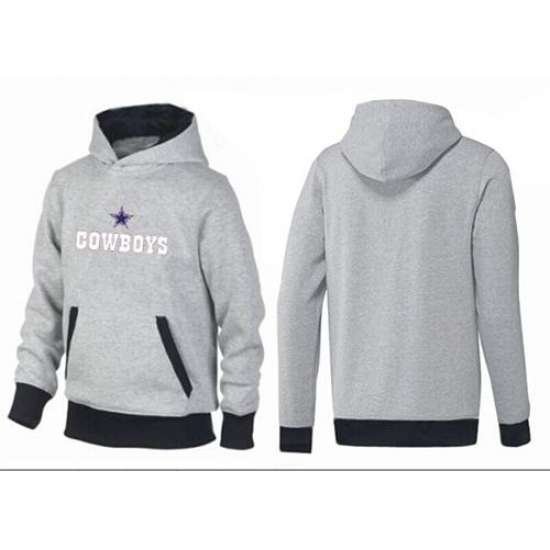 NFL Mens Nike Dallas Cowboys Authentic Logo Pullover Hoodie GreyBlack NFL Mens Nike Dallas Cowboys Authentic Logo Pullover Hoodie GreyBlack