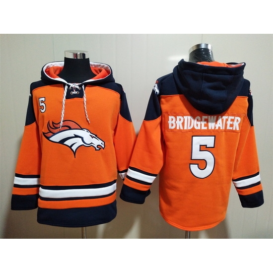 Men Denver Broncos 5 Teddy Bridgewater Stitched Hoodie Men Denver Broncos 5 Teddy Bridgewater Stitched Hoodie
