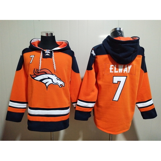 Men Denver Broncos 7 John Elway Stitched Hoodie Men Denver Broncos 7 John Elway Stitched Hoodie
