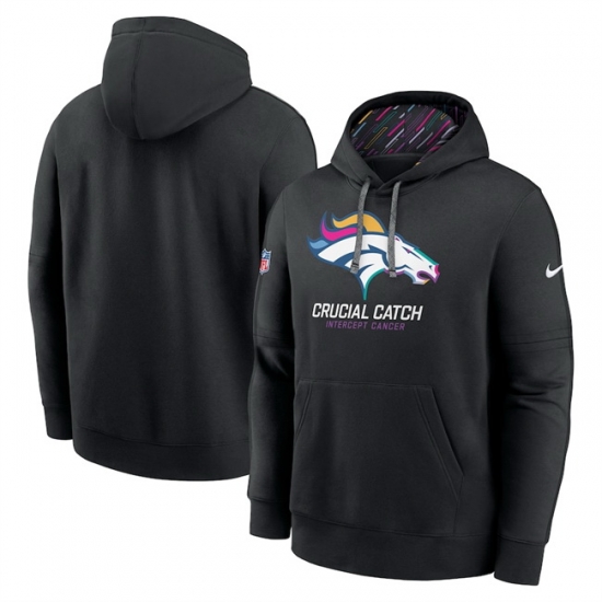 Men Denver Broncos Black 2024 Crucial Catch Club Pullover Hoodie Men Denver Broncos Black 2024 Crucial Catch Club Pullover Hoodie