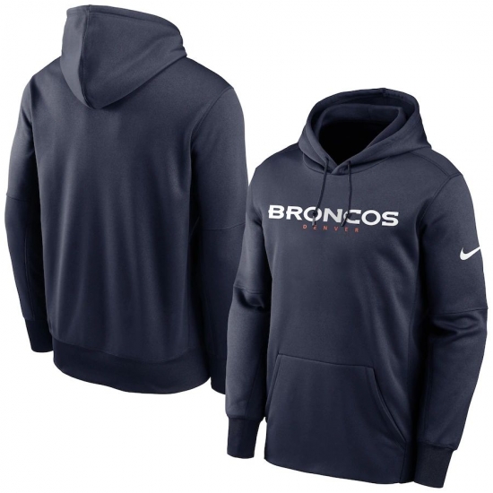 Men Denver Broncos Nike Fan Gear Wordmark Performance Pullover Hoodie Navy Men Denver Broncos Nike Fan Gear Wordmark Performance Pullover Hoodie Navy
