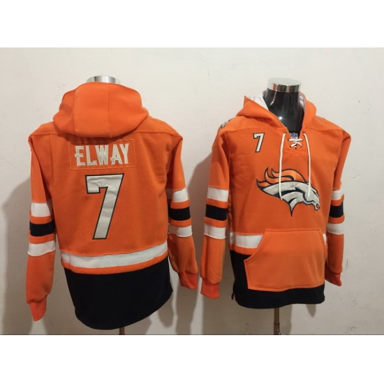 Men Nike Denver Broncos John Elway 7 NFL Winter Thick Hoodie Men Nike Denver Broncos John Elway 7 NFL Winter Thick Hoodie