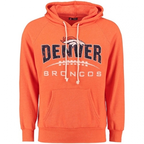 NFL Denver Broncos Majestic First Down Tri Blend Pullover Hoodie Orange NFL Denver Broncos Majestic First Down Tri Blend Pullover Hoodie Orange