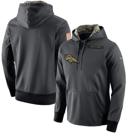NFL Mens Denver Broncos Nike Anthracite Salute to Service Player Performance Hoodie NFL Mens Denver Broncos Nike Anthracite Salute to Service Player Performance Hoodie