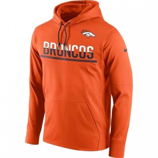 NFL Mens Denver Broncos Nike Sideline Circuit Orange Pullover Hoodie NFL Mens Denver Broncos Nike Sideline Circuit Orange Pullover Hoodie