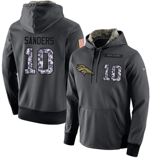 NFL Mens Nike Denver Broncos 10 Emmanuel Sanders Stitched Black Anthracite Salute to Service Player Performance Hoodie NFL Mens Nike Denver Broncos 10 Emmanuel Sanders Stitched Black Anthracite Salute to Service Player Performance Hoodie