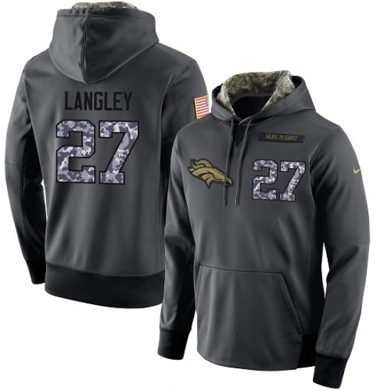 NFL Mens Nike Denver Broncos 27 Brendan Langley Stitched Black Anthracite Salute to Service Player Performance Hoodie NFL Mens Nike Denver Broncos 27 Brendan Langley Stitched Black Anthracite Salute to Service Player Performance Hoodie