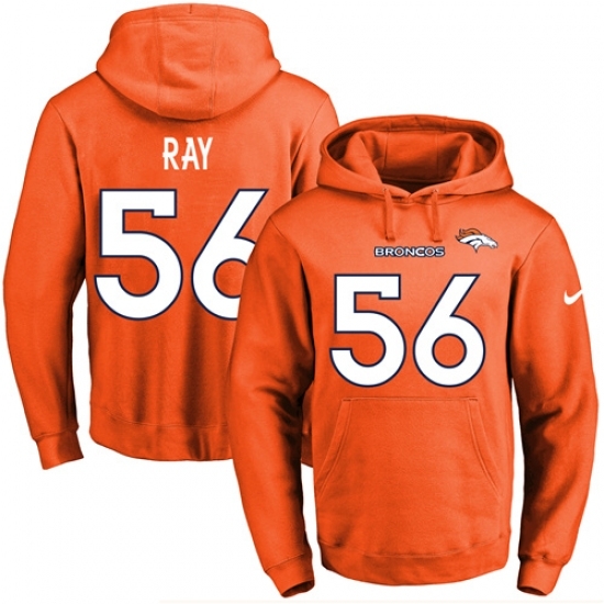 NFL Mens Nike Denver Broncos 56 Shane Ray Orange Name Number Pullover Hoodie NFL Mens Nike Denver Broncos 56 Shane Ray Orange Name Number Pullover Hoodie