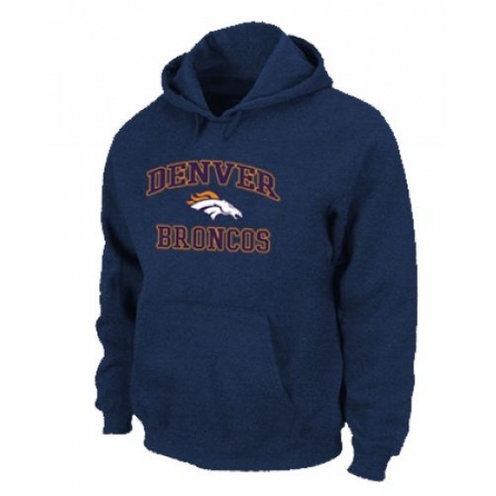 NFL Mens Nike Denver Broncos Heart Soul Pullover Hoodie Blue NFL Mens Nike Denver Broncos Heart Soul Pullover Hoodie Blue