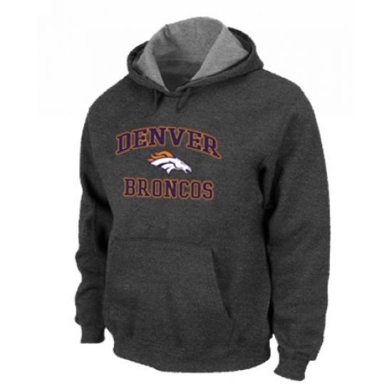 NFL Mens Nike Denver Broncos Heart Soul Pullover Hoodie Dark Grey NFL Mens Nike Denver Broncos Heart Soul Pullover Hoodie Dark Grey