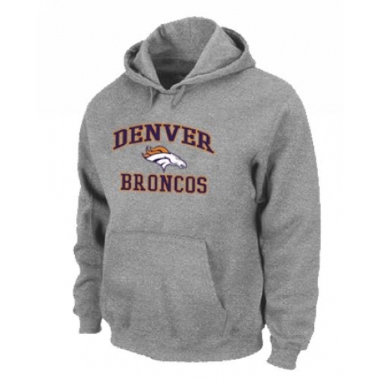 NFL Mens Nike Denver Broncos Heart Soul Pullover Hoodie Grey NFL Mens Nike Denver Broncos Heart Soul Pullover Hoodie Grey