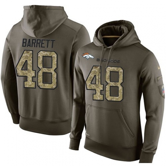 NFL Nike Denver Broncos 48 Shaquil Barrett Green Salute To Service Mens Pullover Hoodie NFL Nike Denver Broncos 48 Shaquil Barrett Green Salute To Service Mens Pullover Hoodie