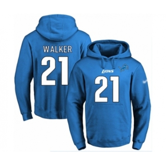 Football Mens Detroit Lions 21 Tracy Walker Blue Name Number Pullover Hoodie Football Mens Detroit Lions 21 Tracy Walker Blue Name Number Pullover Hoodie