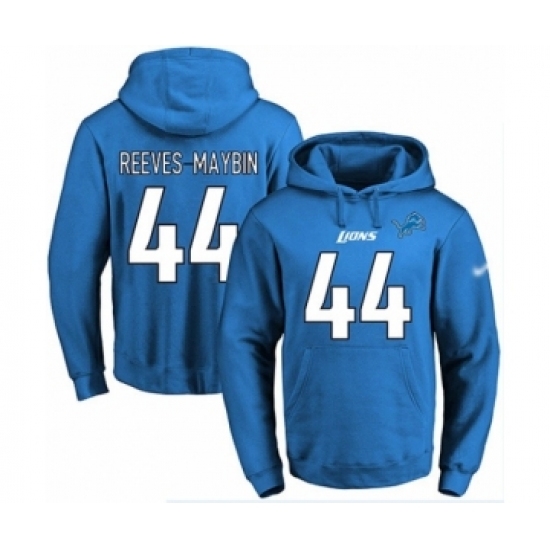 Football Mens Detroit Lions 44 Jalen Reeves Maybin Blue Name Number Pullover Hoodie Football Mens Detroit Lions 44 Jalen Reeves Maybin Blue Name Number Pullover Hoodie
